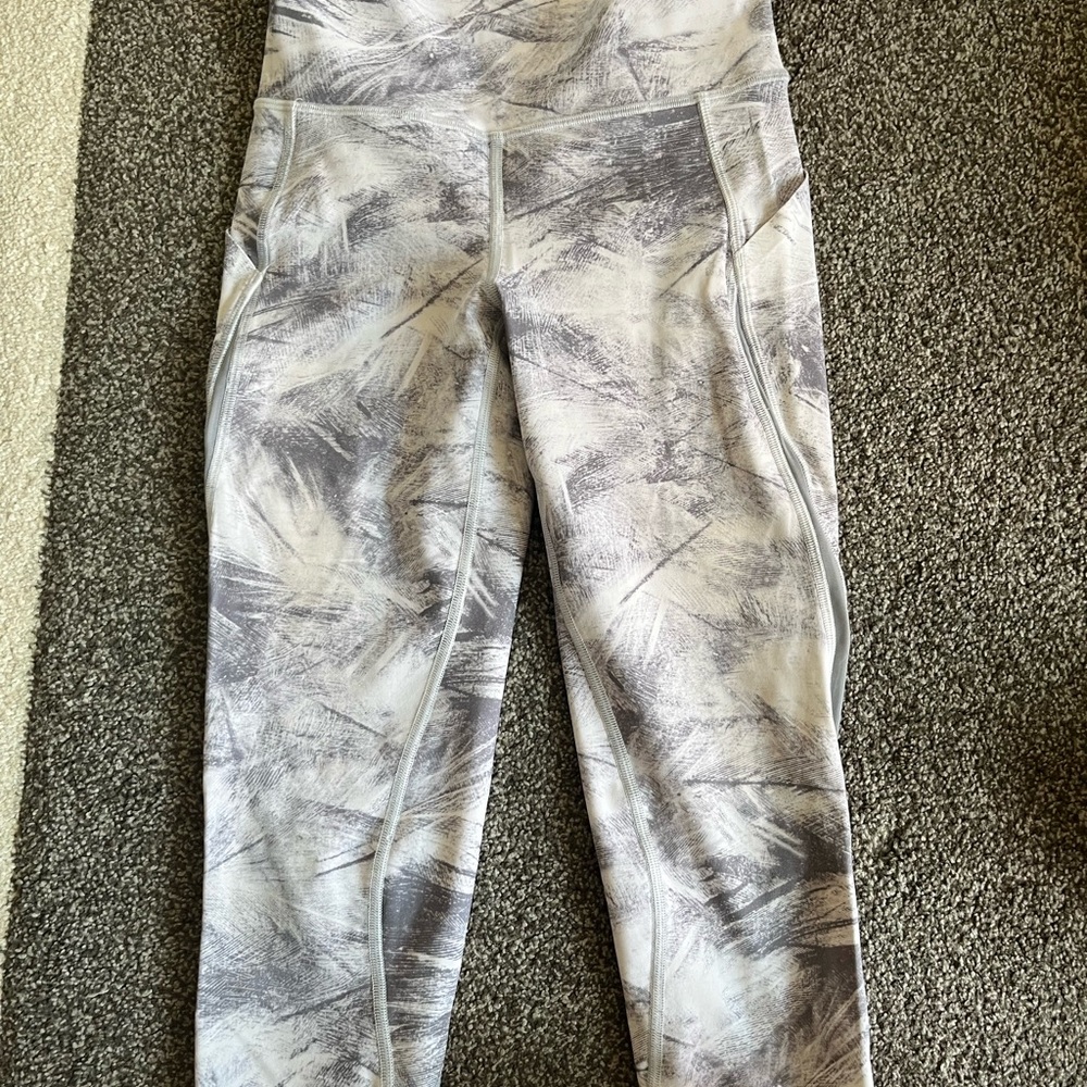 lululemon athletica Gray Patterned Leggings